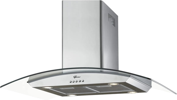 COIFA CADENCE ILHA 90CM IX/VIDRO CFA502 GOURMET 180W