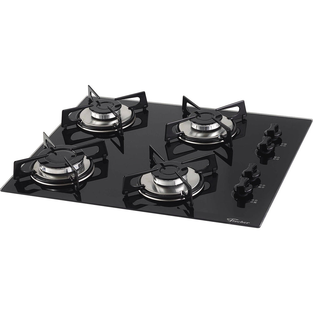 FOGÃO FISCHER 4Q VIDRO PRETO 1519-5713