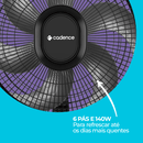 Ventilador de Mesa Cadence Refresh Turbo VTR410 – 40 cm / 140W