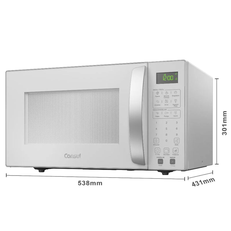 Micro-ondas Consul 32 Litros Branco com Menu Fácil - CMS46AB