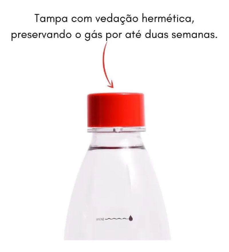 Garrafa Plástica SodaStream Fuse – 1 Litro – Vermelha