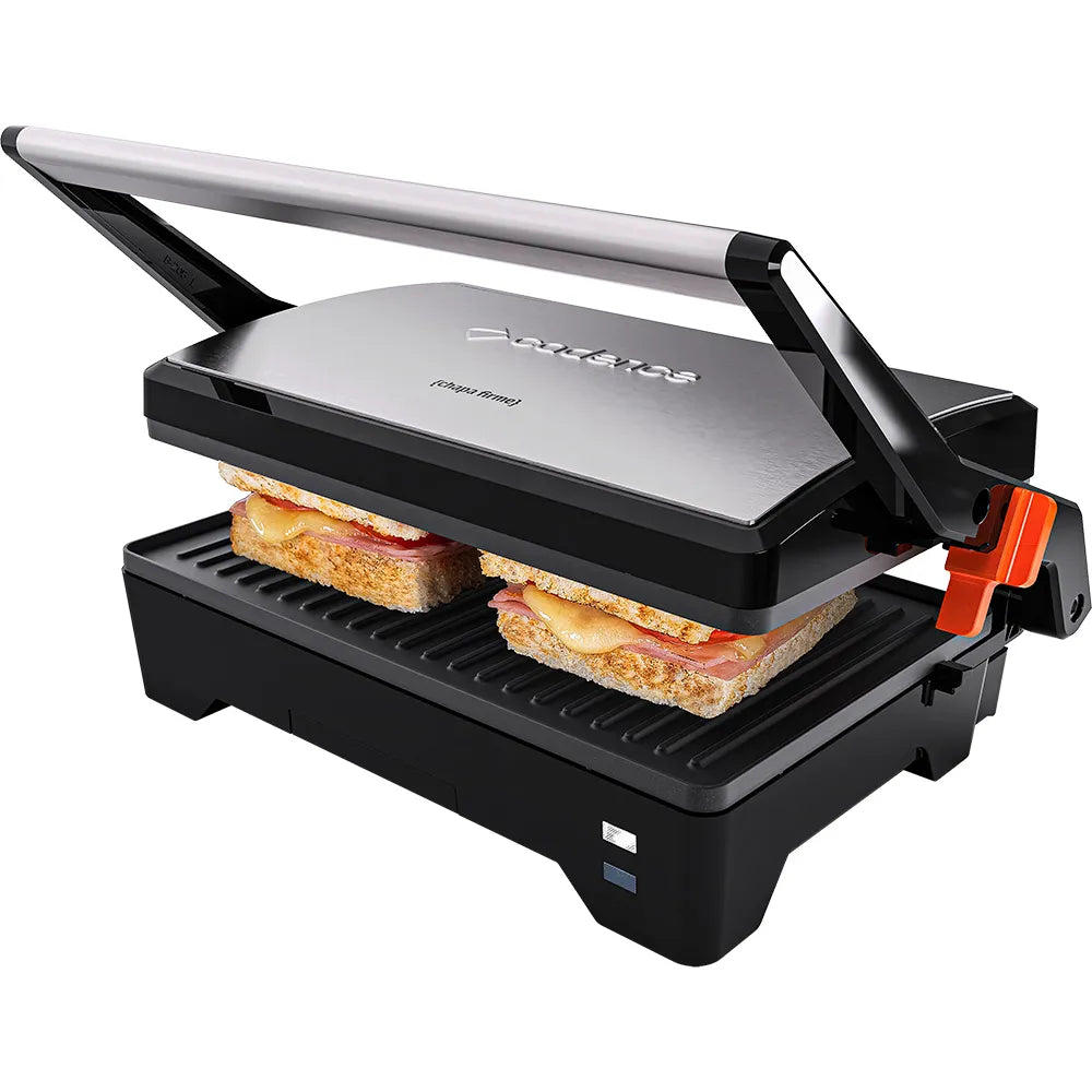 Grill Cadence 2 em 1 Inox Chapa Firme GRL621