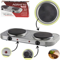 FOGÃO AGRATTO 02 BOCAS FM-02 ELÉTRICO  2000W