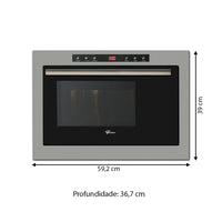 MICRO-ONDAS FISCHER EMB 25 LTS INOX C/DOUR PRIME 25378-55522