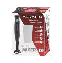 MIXER AGRATTO MX-02 C/COPO 200W PRETO