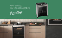 FOGÃO FISCHER DE PISO 5Q GRAN CHEFF A GAS 26989-59777