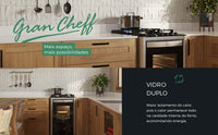 FOGÃO FISCHER DE PISO 4Q GRAN CHEFF A GAS 26987-59775