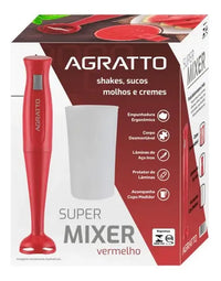 MIXER AGRATTO MXV-02 C/COPO 200W VERMELHO