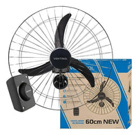 VENTILADOR VENTISOL 60CM PAREDE NEW PRETO MONOF 452