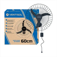 VENTILADOR VENTISOL 60CM PAREDE NEW PRETO MONOF 452