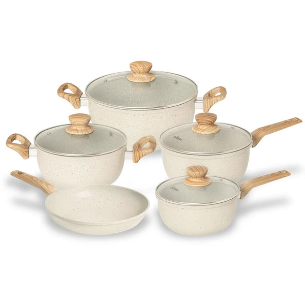 CONJ PANELAS INDUCAO OSTER MARBLE EDITION 5 PCS CREME 145707