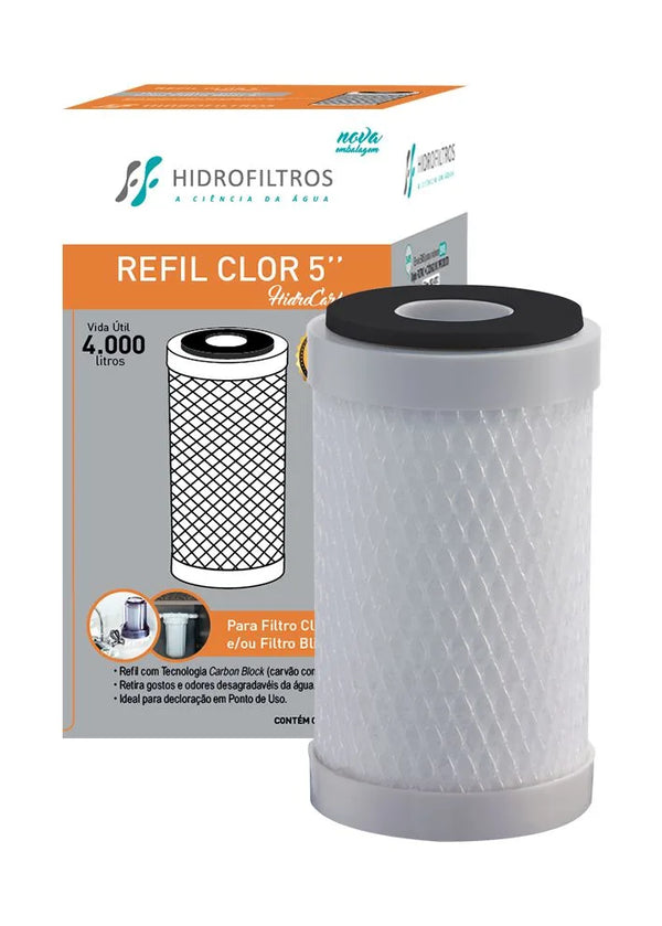 REFIL FRISBEL CARBON BLOCK 5" HIDROFILTROS