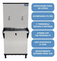 BEBEDOURO KNOX INDUSTRIAL COLUNA KX05 50 LTS 2T 220V