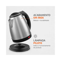 CHALEIRA ELETRICA MONDIAL PRATIC INOX 2 LTS CE-06