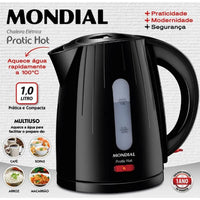 CHALEIRA ELETRICA MONDIAL PRATIC HOT 1,0 LT CE-07