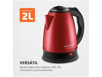 CHALEIRA ELETRICA MONDIAL PREMIUM VERMELHA 2 LTS CE-06-R