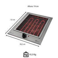 CHURRASQUEIRA FISCHER ELET COOKTOP EMB PEDRA VULCANICA