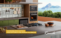 CHURRASQUEIRA FISCHER ELET COOKTOP EMB PEDRA VULCANICA