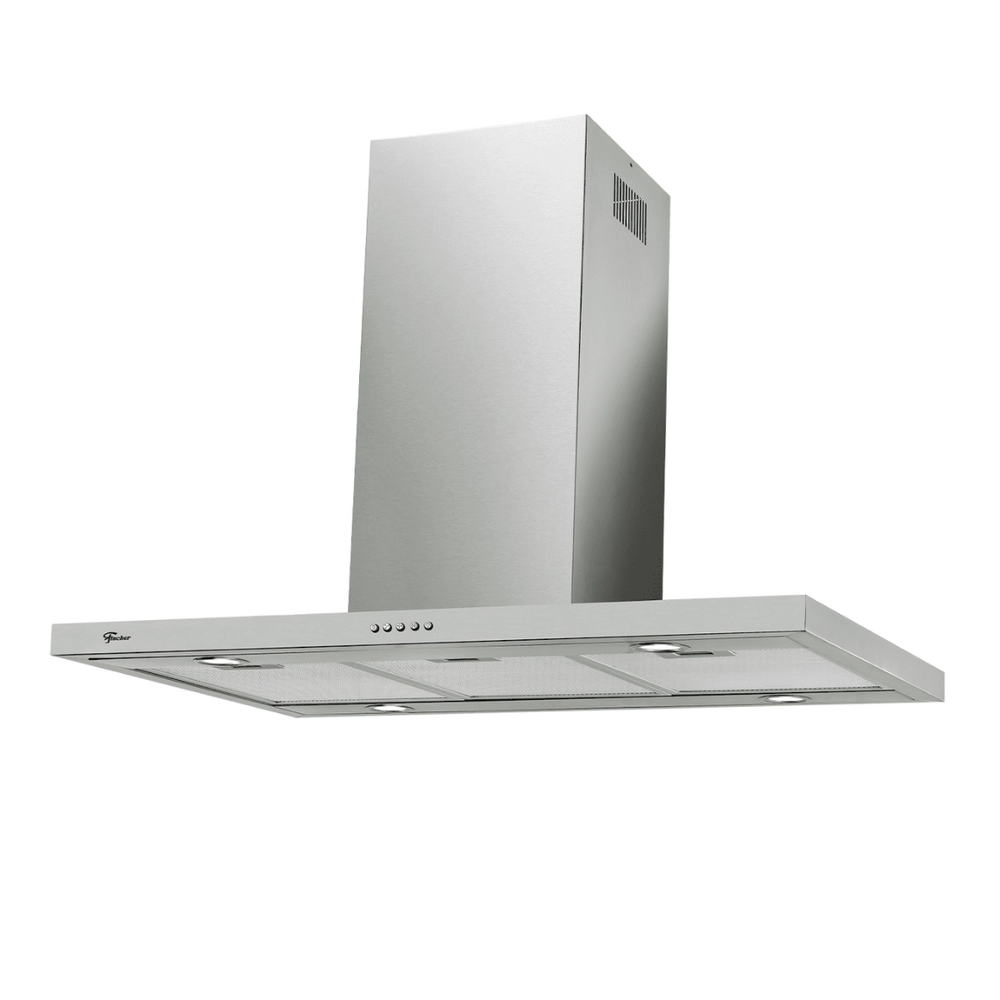 COIFA FISCHER ILHA 90CM INOX QUADRADA TRADITION 17789-19176