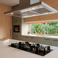 COIFA FISCHER ILHA 90CM INOX QUADRADA TRADITION 17789-19176