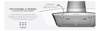 COIFA CADENCE ILHA 90CM IX/VIDRO CFA502 GOURMET 180W