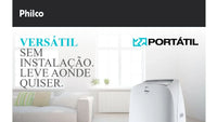 AR CONDICIONADO PORTÁTIL PHILCO 11000 BTUS VIRUS PROTECT PAC11000F4
