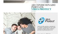 AR CONDICIONADO PORTÁTIL PHILCO 11000 BTUS VIRUS PROTECT PAC11000F4