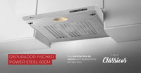 DEPURADOR FISCHER 60CM POWER STEEL INOX 16655-17635