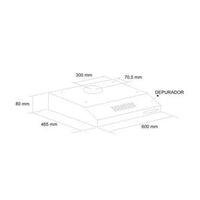 DEPURADOR FISCHER 60CM POWER STEEL INOX 16655-17635