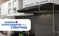 DEPURADOR COLORMARQ COOK DEP60 60CM PRETO 3V