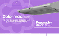 DEPURADOR COLORMARQ COOK DEP80 80CM PRATA 3V