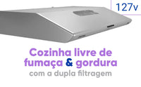 DEPURADOR COLORMARQ COOK DEP80 80CM PRATA 3V