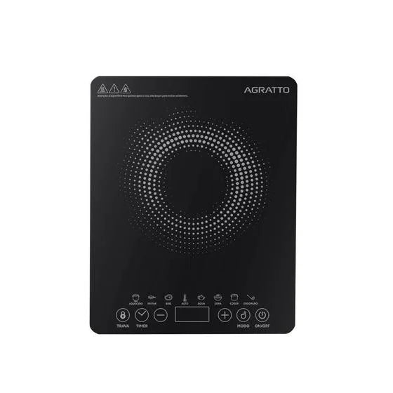 FOGÃO AGRATTO COOCKTOP INDUCAO 1B PRETO 2000W ACKI01I-02