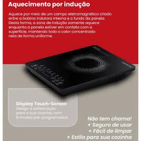 FOGÃO AGRATTO COOCKTOP INDUCAO 1B PRETO 2000W ACKI01I-02