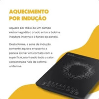 FOGÃO AGRATTO COOCKTOP INDUCAO 1B PRETO 2000W ACKI01I-02