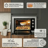 FORNO FISCHER EMBUT 48L FIT LINE BRANCO 127v 34493-95483