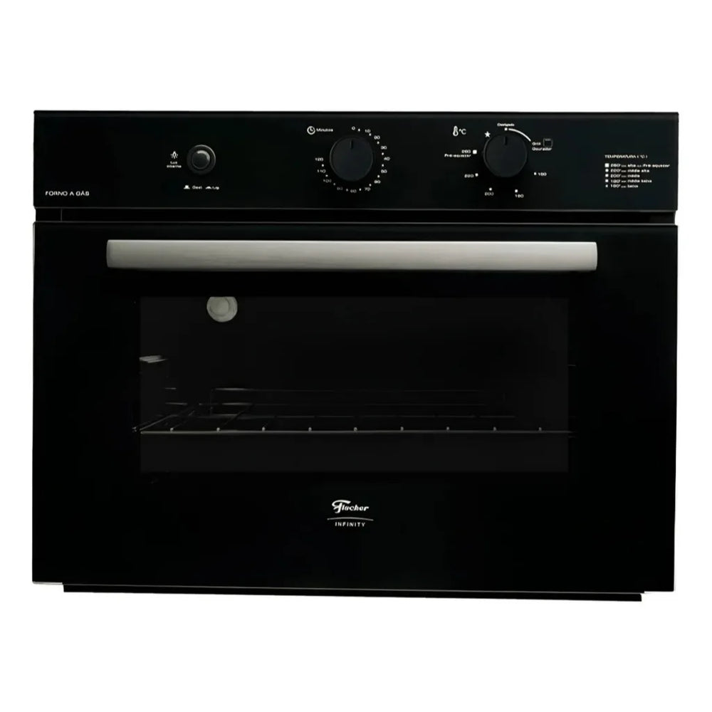 FORNO FISCHER EMBUT 50L INFINITY A GAS PRETO 31000-79709