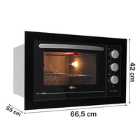 FORNO FISCHER EMBUT 48L FIT LINE PRETO 34493-95482