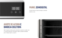 FORNO OSTER EMBUT 74 LTS SEMI DIGITAL BLACK INOX OFOR7491