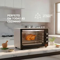 FORNO BEST 70 LTS ELÉTRICO  PRETO/BRANCO 220V