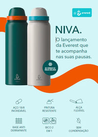 GARRAFA TERMICA EVEREST NIVA VERDE PANTANAL 709 ML