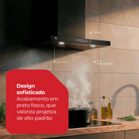 COIFA FISCHER 60CM PAREDE PLATINIUM C/ CONTROLE POR GESTO