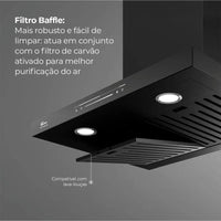 COIFA FISCHER 60CM PAREDE PLATINIUM C/ CONTROLE POR GESTO