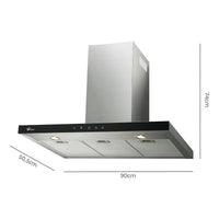 COIFA FISCHER 90CM PAREDE INFINITY C/ CONTROLE POR GESTO
