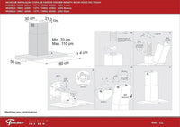 COIFA FISCHER 90CM PAREDE INFINITY C/ CONTROLE POR GESTO
