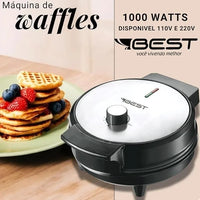 MÁQUINA DE WAFFLES BEST 1000W KJ-505