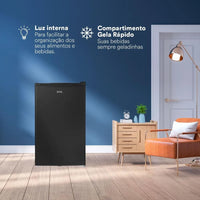 FRIGOBAR EOS 90L ICE COMPACT EFB100P PRETO 220V