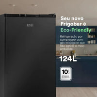 FRIGOBAR EOS 90L ICE COMPACT EFB100P PRETO 220V