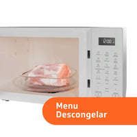 MICRO-ONDAS BRASTEMP 32 LTS BRANCO MENU GOURMET BMS46AB