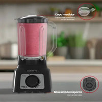 LIQUIDIFICADOR AGRATTO TURBO 15V PRETO 3,2 LTS  1200W ALIQ05N-02
